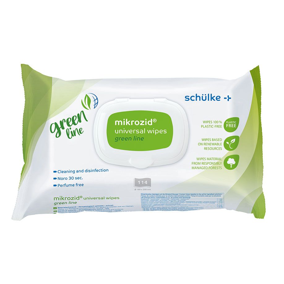 mikrozid universal wipes green line (18 x 20 cm, Softpack - Desinfektionstücher)