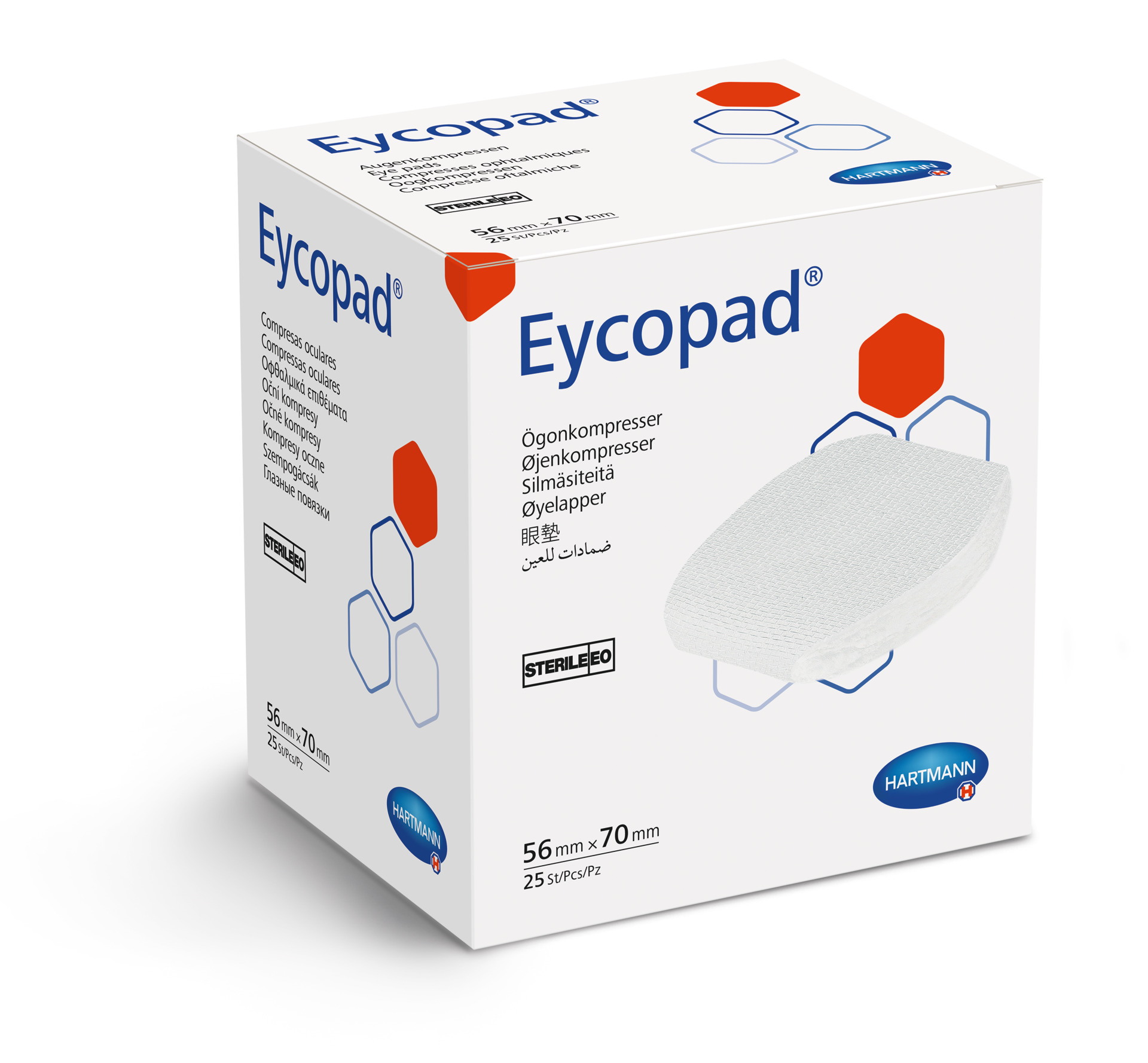 Eycopad Augenkompressen (56 mm x 70 mm, steril)