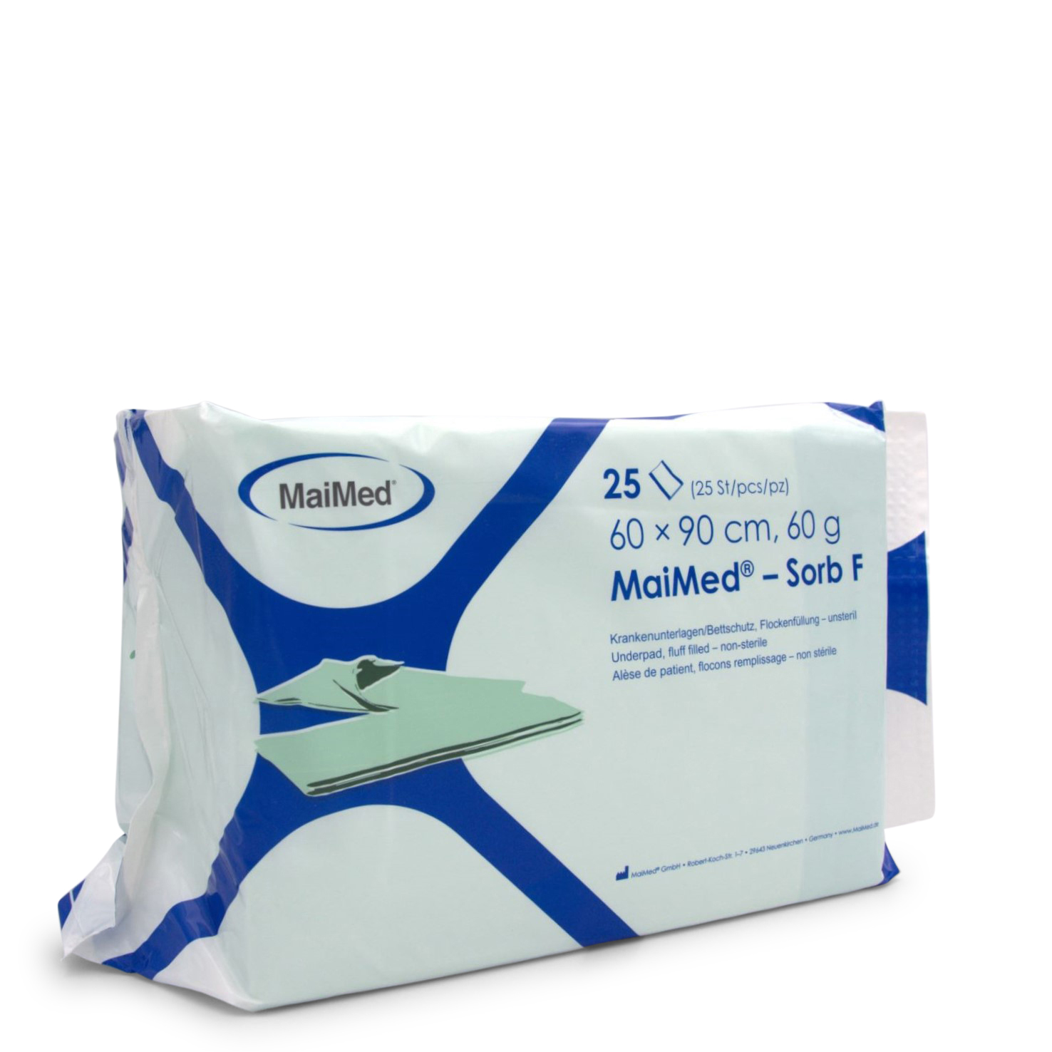 MaiMed® Sorb F Krankenunterlage (60 cm x 90, grün) MaiMed® Sorb F Krankenunterlage (60 cm x 90, grün)