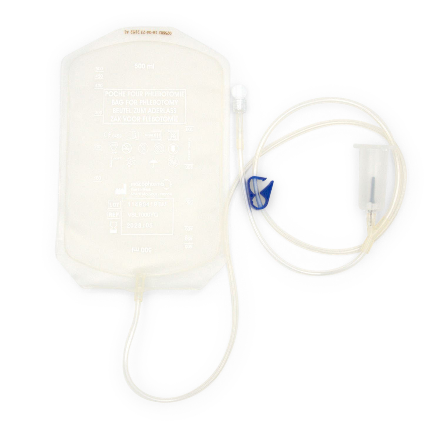 Macollect Aderlass-Beutel (500 ml, Luer-Lock Anschluss) Macollect Aderlass-Beutel (500 ml, Luer-Lock Anschluss)