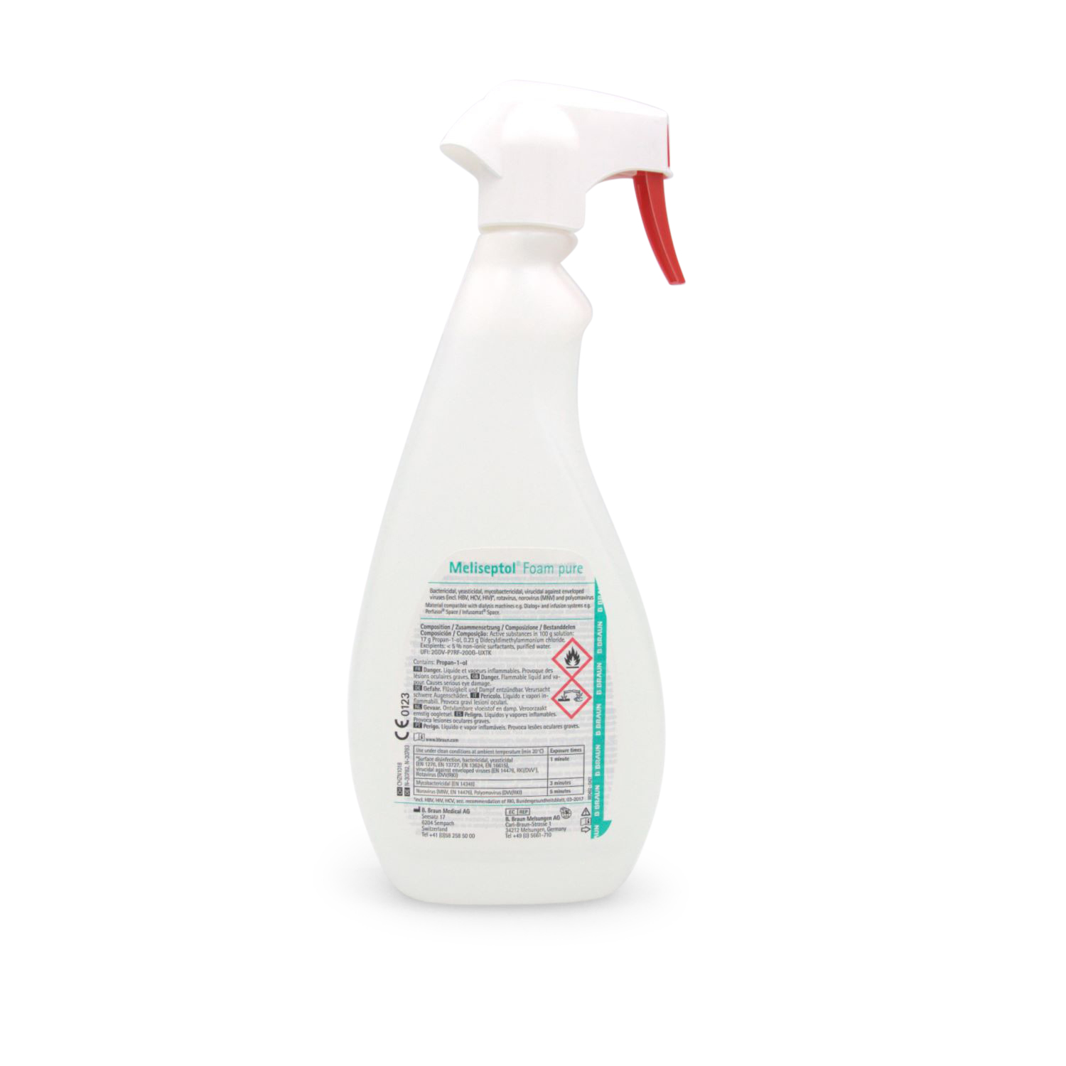 Meliseptol® Foam pure (750 ml Desinfektionsschaum für Oberflächen)