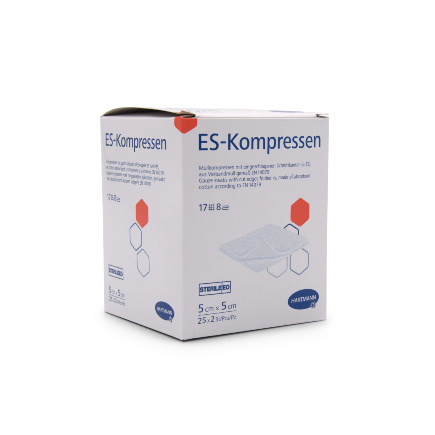 ES-Kompressen steril 5 x 5 cm | 100 % Baumwolle