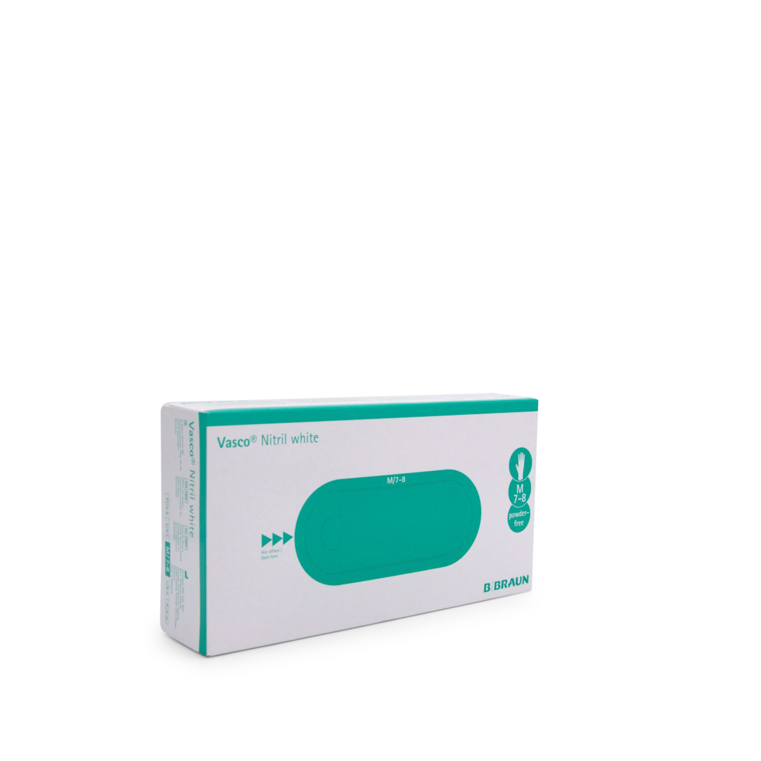 Vasco Nitril white Untersuchungshandschuhe (Gr. M, weiß, PF, unsteril)